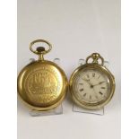 Antique Goliath pocket watch and very large antique Chronograph pocket watch (2)