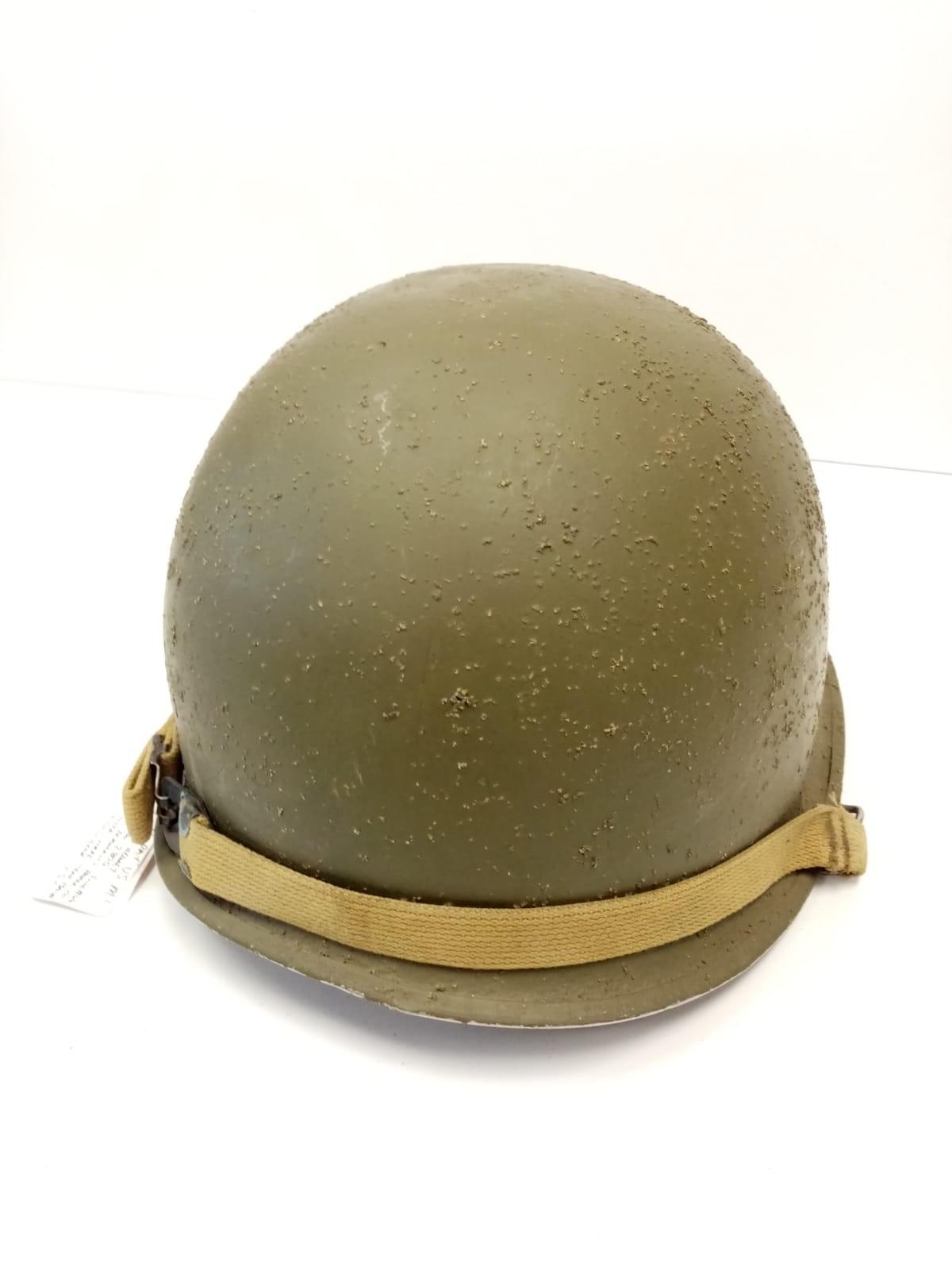 WW2 D-Day US McCord M1 Helmet. Batch No:280G which dates June 1944. Complete with a Seaman?s Paper - Image 3 of 4