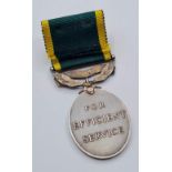Territorial medal awarded to Trooper G Barwick of the Kings own Regiment. George VI and for