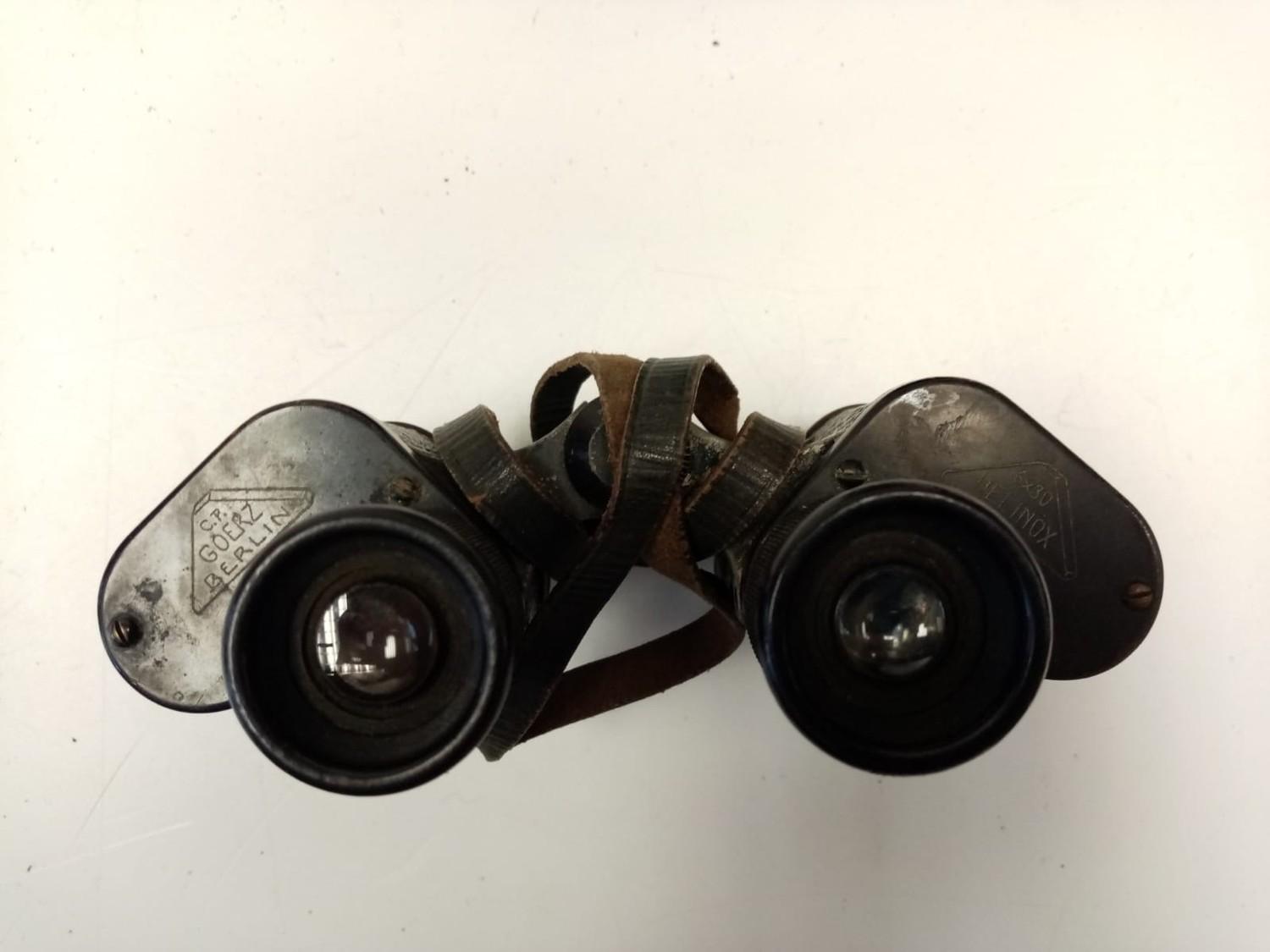 German Military independently focusing, sealed binoculars circa 1920?s used during WW2 for sure as - Image 3 of 4