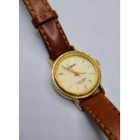 Ladies Lorus Quartz wristwatch. Having brown genuine leather strap. Excellent condition