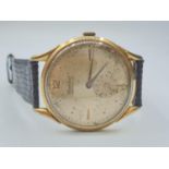 A vintage (50?s) Courtebert Spirofix Antimagnetic gents watch. Gold plated case with stainless steel