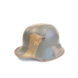 WW1 German M16 Camouflage Stahlhelm Helmet with liner.