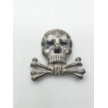 WW1-WW2 Brunswick Regiment Skull Badge.