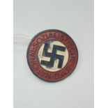 German late war Ersatz tombac N.S.D.A.P Nazi party enamel lapel pin