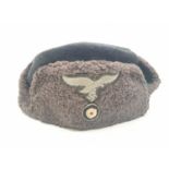 WW2 German Luftwaffe "Ushanka" cold weather hat. Very nice example of this hard to find item