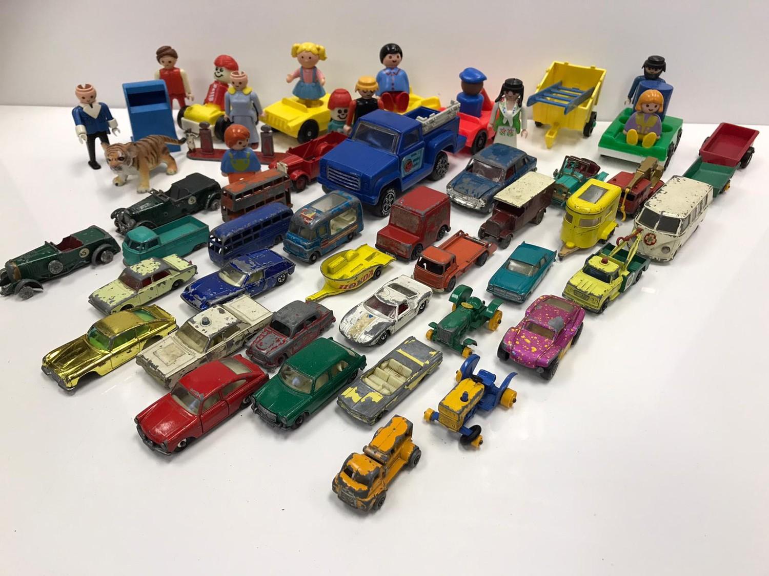 Quantity of Moko Lesney cars some Tonka and other items