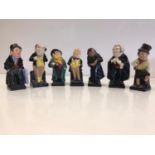 Seven Royal Doulton Dickens, Oliver Twist Figurines.