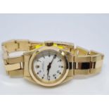 Rolex 14ct All Gold Ladies Watch Factory Dial White. 1980 Model. 26mm diameter. Come with box, no