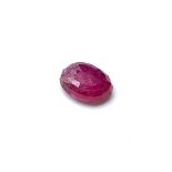 8.13 Ct Natural Ruby Gemstone. IDT Certified