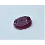 19ct Oval shaped natural ruby gemstone