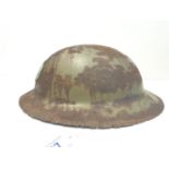 WW1 Semi Relic British Brodie Helmet With Royal Engineers Cap Badge.