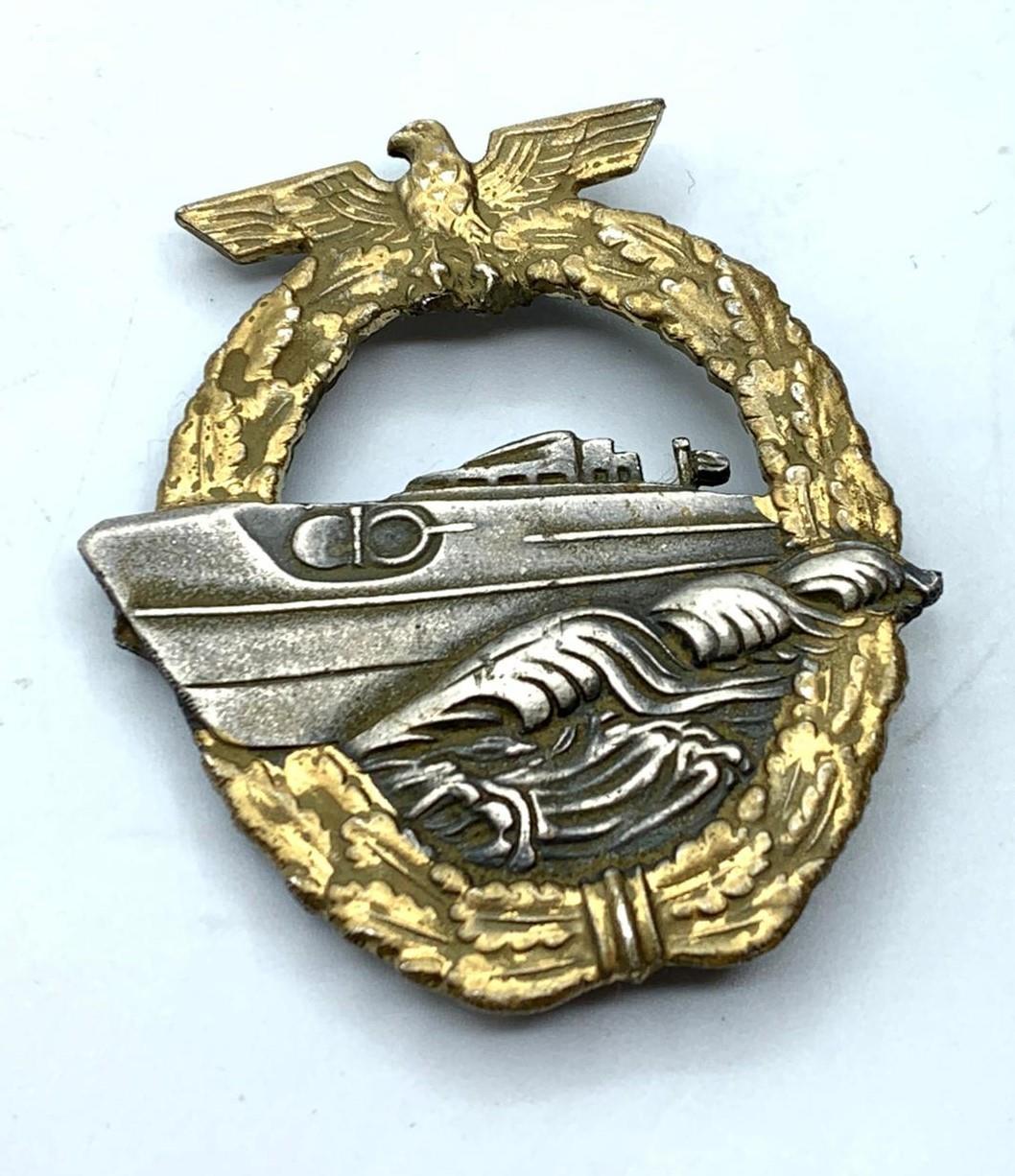 Original S boat cap badge