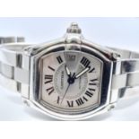 Cartier Roadster Midi Stainless Steel watch, Non Chronograph 36mm. Come with box, no papers,