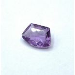 3.67ct Fancy Shape Amethyst Gemstone IDT Certified