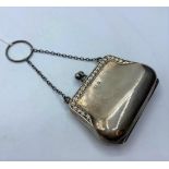 Silver mini HANDBAG made in Birmingham in 1938. 36.6g , 4.5 x 6 cms