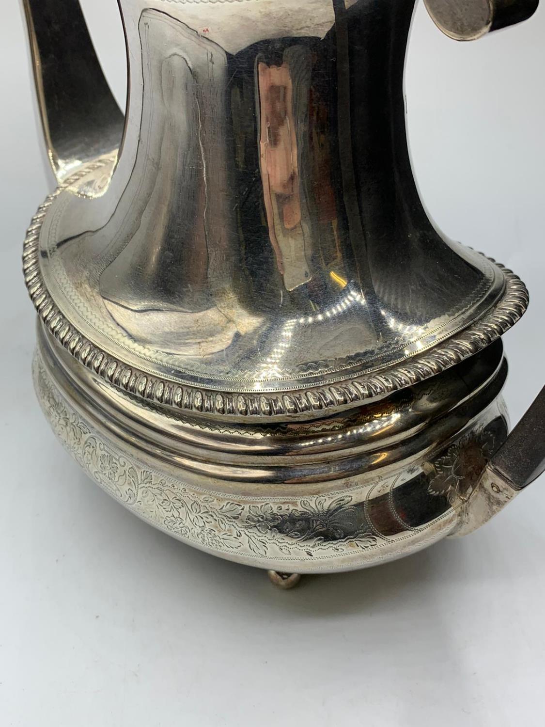 A Regency style silver tea pot with a London 1904 Hallmark good overall condition, weight 704g and - Image 2 of 7