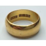 22ct wedding band weight 10.6g and size N
