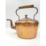 Large Victorian copper kettle