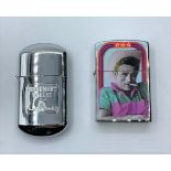 Pair of American themed lighters: 1x James Dean Windproof and 1x Monument Valley Utah windproof (2)