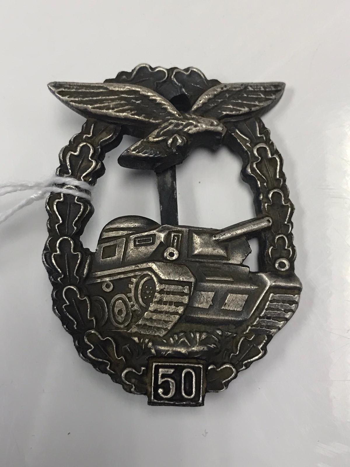 WWII German Tank badge - Image 2 of 3