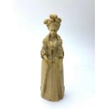 HAND CARVED FRENCH IVORY HINGED OPENING FIGURE DEPICTING THE SENTENCING OF MARIE ANTOINETTE CIRCA