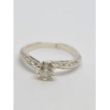 18ct Diamond Ring, 0.60ct, 2.9g, Size L