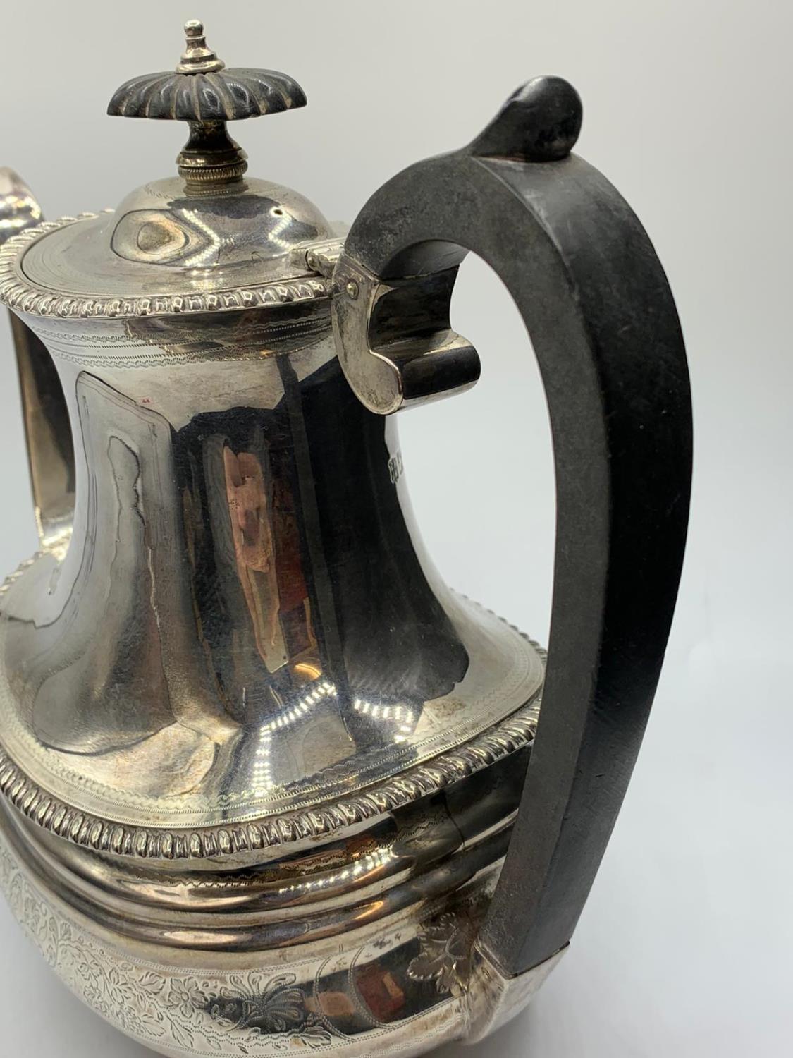 A Regency style silver tea pot with a London 1904 Hallmark good overall condition, weight 704g and - Image 3 of 7