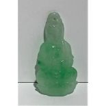 Jade pendant- Tara ( female deity) - 4.7g; length is 40mm