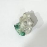 Marble with emerald- display sample; 21.4g