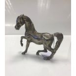 White metal (tested silver) horse