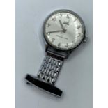 Vintage Astral Nurses Fob Watch, Perfect Condition having Luminous Hands and Jewelled Leaver, Manual
