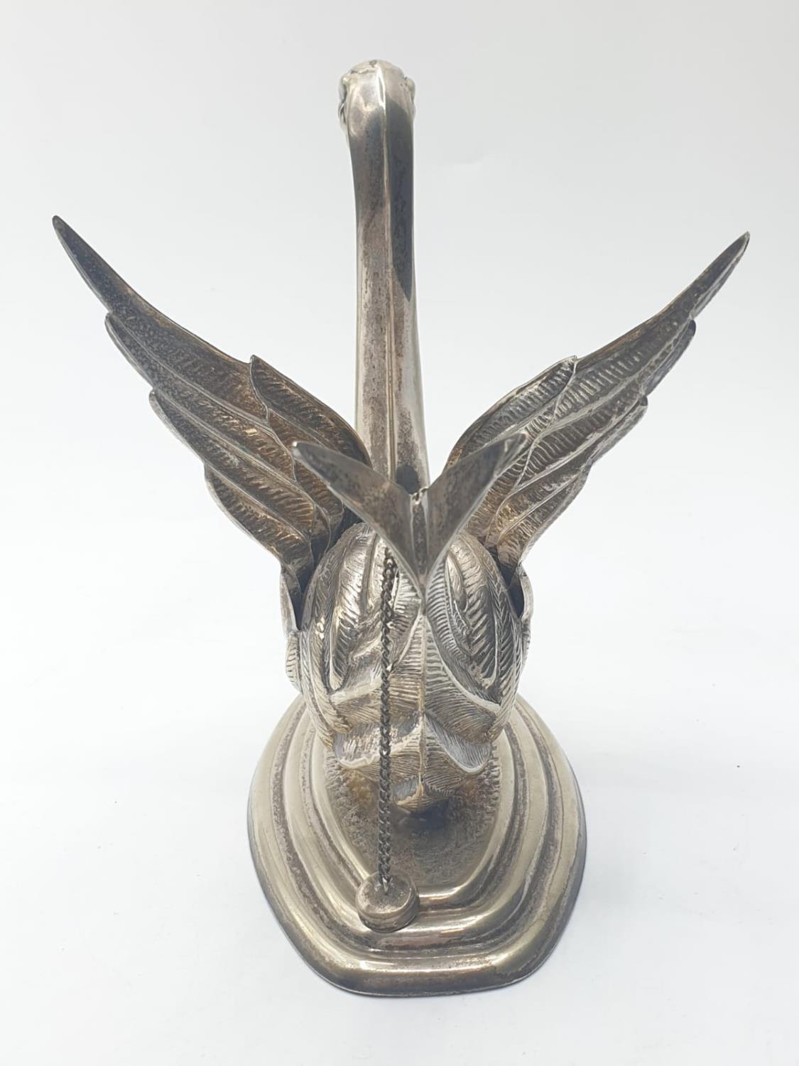 Silver BRANDY WARMER in the form of a swan. 290g - Image 3 of 4