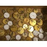 Large amount of Antique vintage POCKET WATCH MOVEMENTS to include JW Benson, Fusee, lever etc.