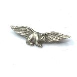 Unofficial Guinea Pig Club Silver Marked Brooch. Worn mostly by RAF personnel who suffered