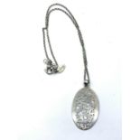 Silver PENDANT on chain. 9.5g 40cm