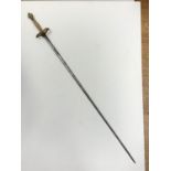 Lady's ornate brass handled RAPIER. overall length 94cm.