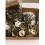 Large quantity of Antique vintage POCKET WATCH PARTS etc. Spares or repair.