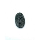 Very early carved Chinese jade mermaid pendant, 26.5g weight and 5cm long approx
