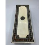 Victorian Anglo-Indian ivory trinket box, 26x10cm some age related marks