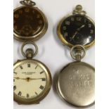 4 x Vintage packet watches to include military. A/F