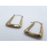 9ct gold horseshoe earrings. 0.8g