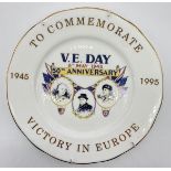 VE Day 1995 commemorative PLATE in Bone China.