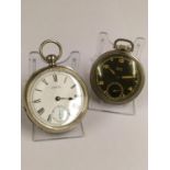 2 x Vintage POCKET WATCHES. Waltham and Westclox. A/F