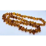 Amber NECKLACE. 76g. 76cm.