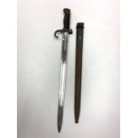 French WWI SWORD BAYONET, 8 mm 1890 Carabine de Cavalerie. Mannlicher-Berthier.