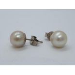 18ct gold pearl earrings