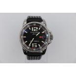 Chopard Gran Turismo XI watch with diamond bezel Skeleton back with box and papers, in good