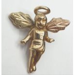 9ct gold angel PENDANT / CHARM 1.2g