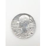 Victorian silver COIN minted in 1897 to celebrate 60 years of Queen Victoria's reign. Having young